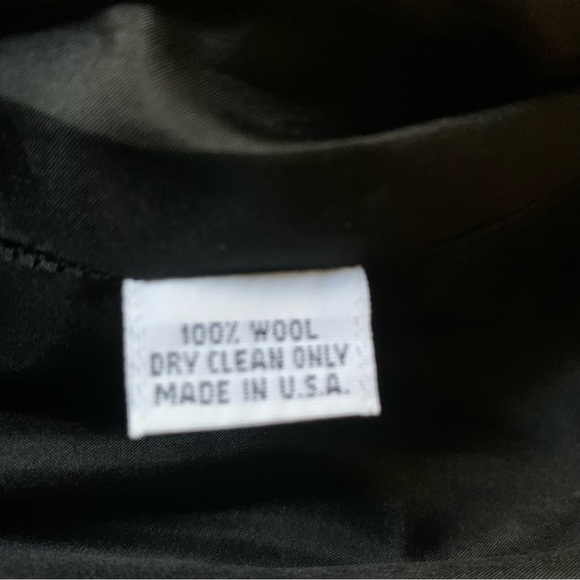 Badgely Mischka Black 100% Wool High Waisted Black Skirt Size 12 - Picture 6 of 8